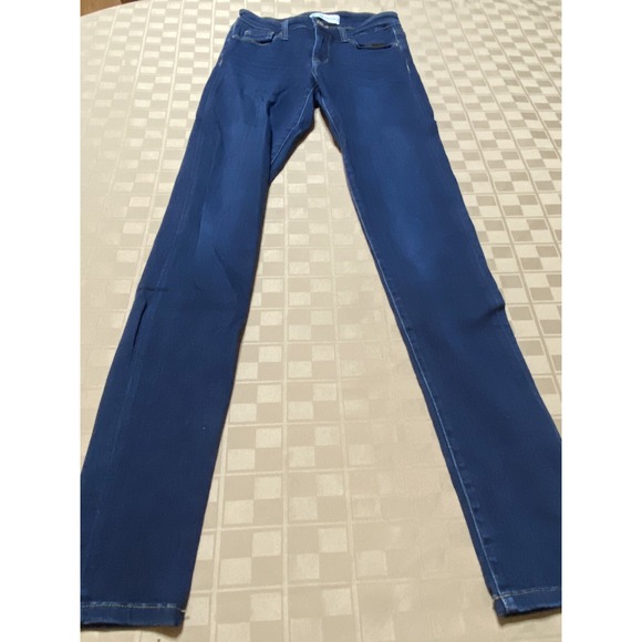 EUC Flying Monkey High Rise Skinny Jeans Size 25 X 32 Dark Wash Cotton Blend - Picture 4 of 6